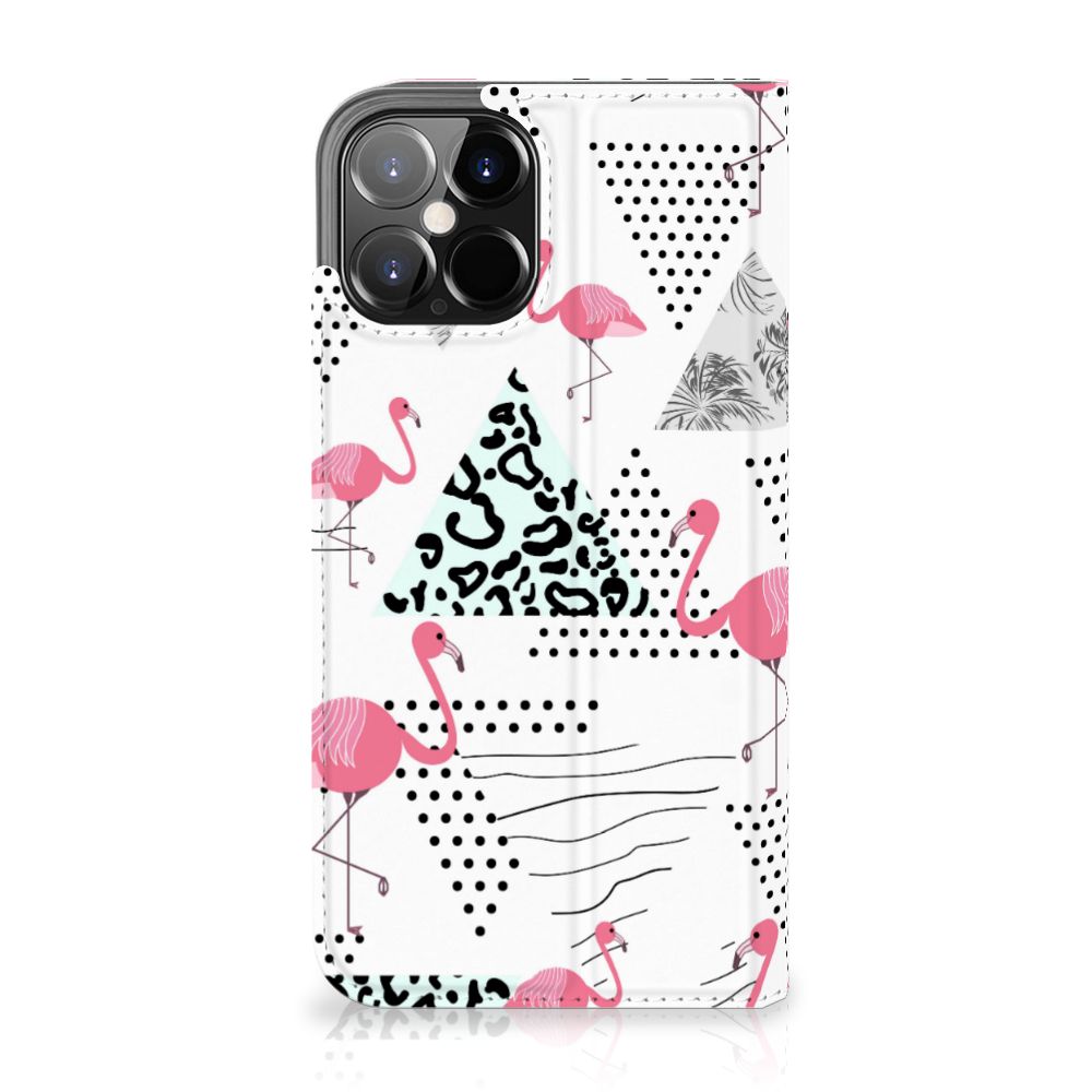 iPhone 12 Pro Max Hoesje maken Flamingo Triangle - B2C Telecom