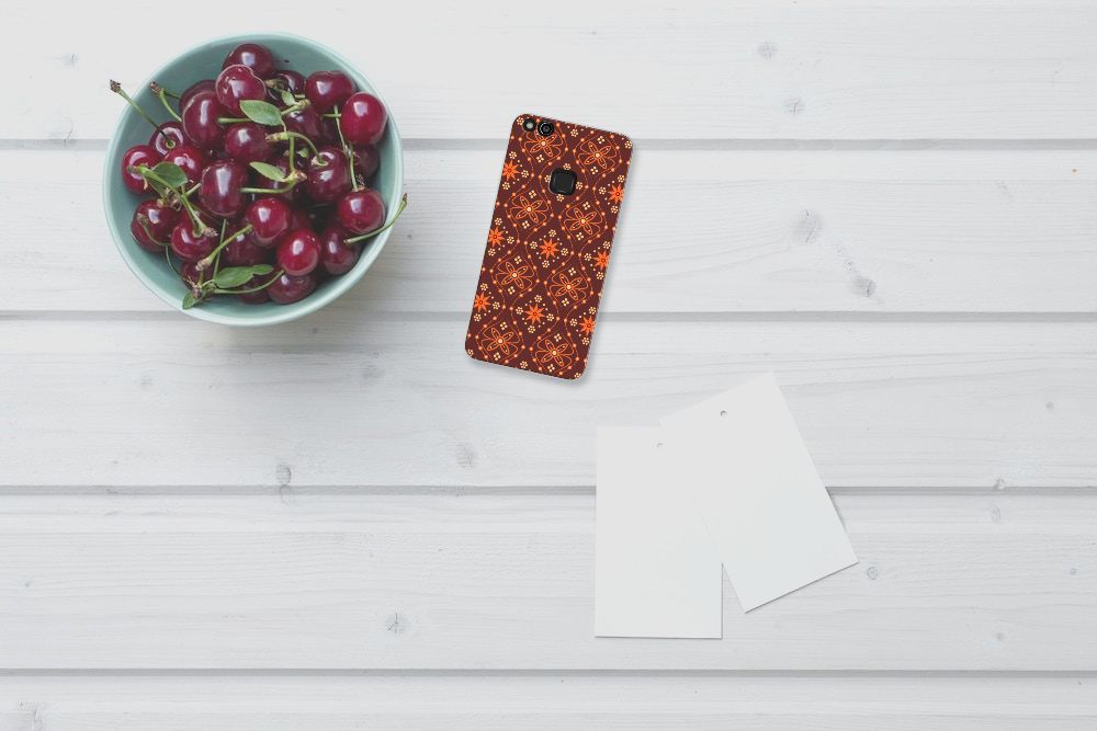 Huawei P10 Lite TPU bumper Batik Brown