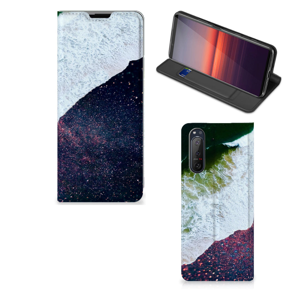 Sony Xperia 5 II Stand Case Sea in Space