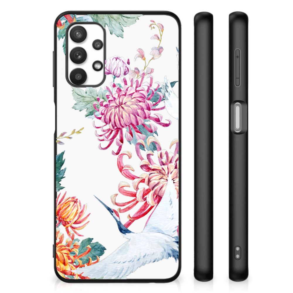 Samsung Galaxy A32 5G Dierenprint Telefoonhoesje Bird Flowers B2C Telecom