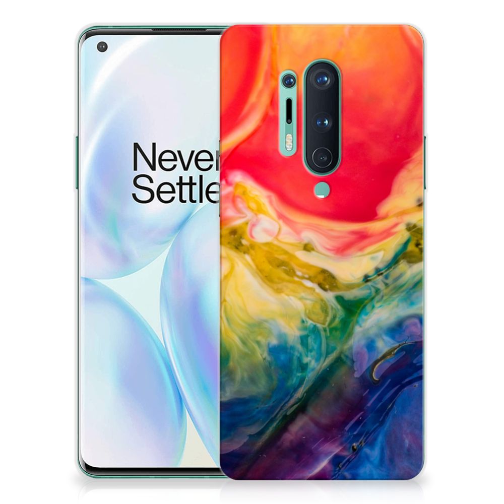 Hoesje maken OnePlus 8 Pro Watercolor Dark