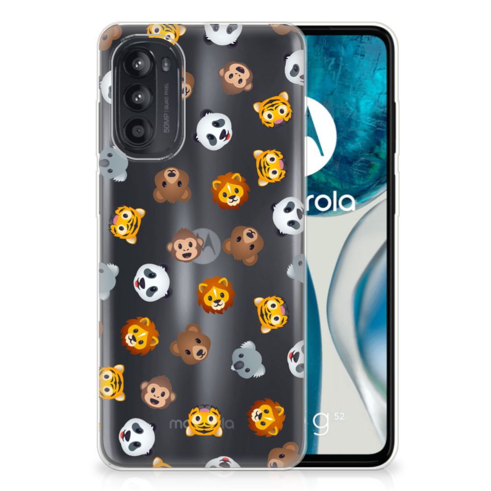 TPU bumper voor Motorola Moto G52/G82 Dieren Emojis B2C Telecom