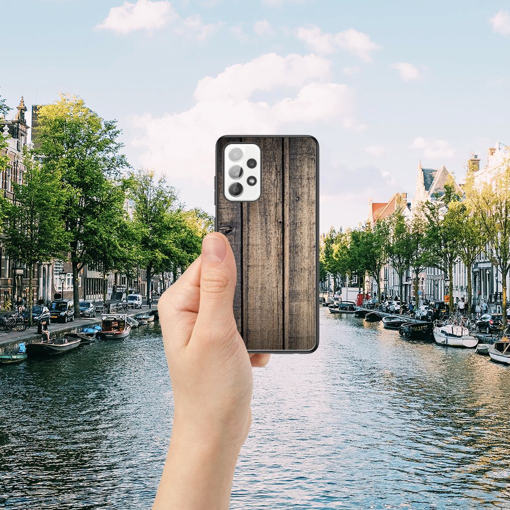 Samsung Galaxy A52 | A52s (5G/4G) Houten Print Telefoonhoesje Steigerhout B2C Telecom