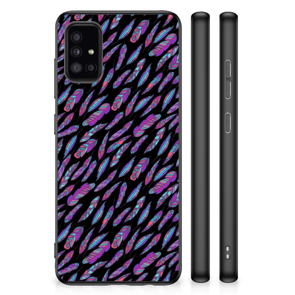 Samsung Galaxy A51 Bumper Case Feathers Color