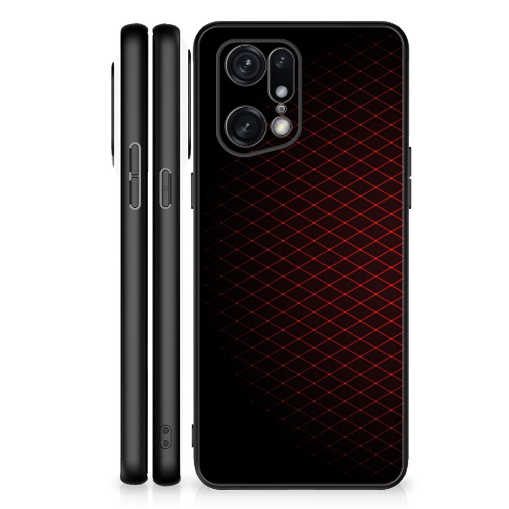 OPPO Find X5 Pro Back Case Geruit Rood