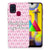 Samsung Galaxy M31 Silicone-hoesje Flowers Pink DTMP B2C Telecom