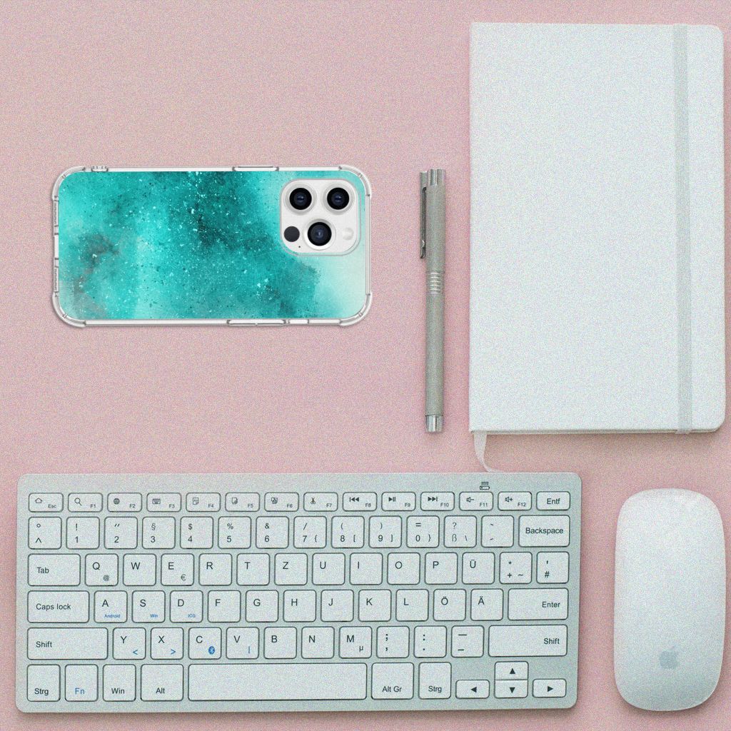 Back Cover iPhone 13 Pro Max Painting Blue - B2C Telecom