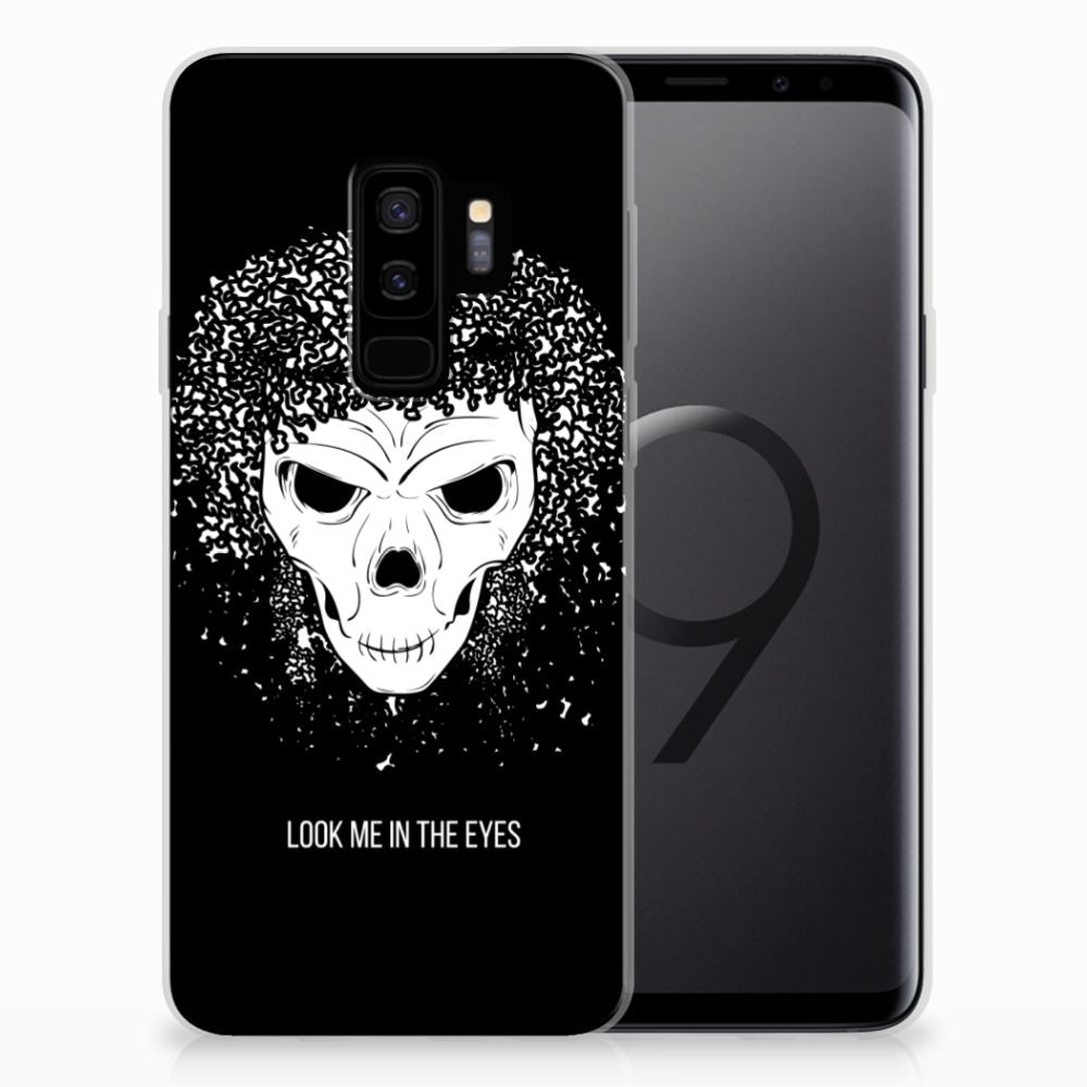 Silicone Back Case Samsung Galaxy S9 Plus Skull Hair