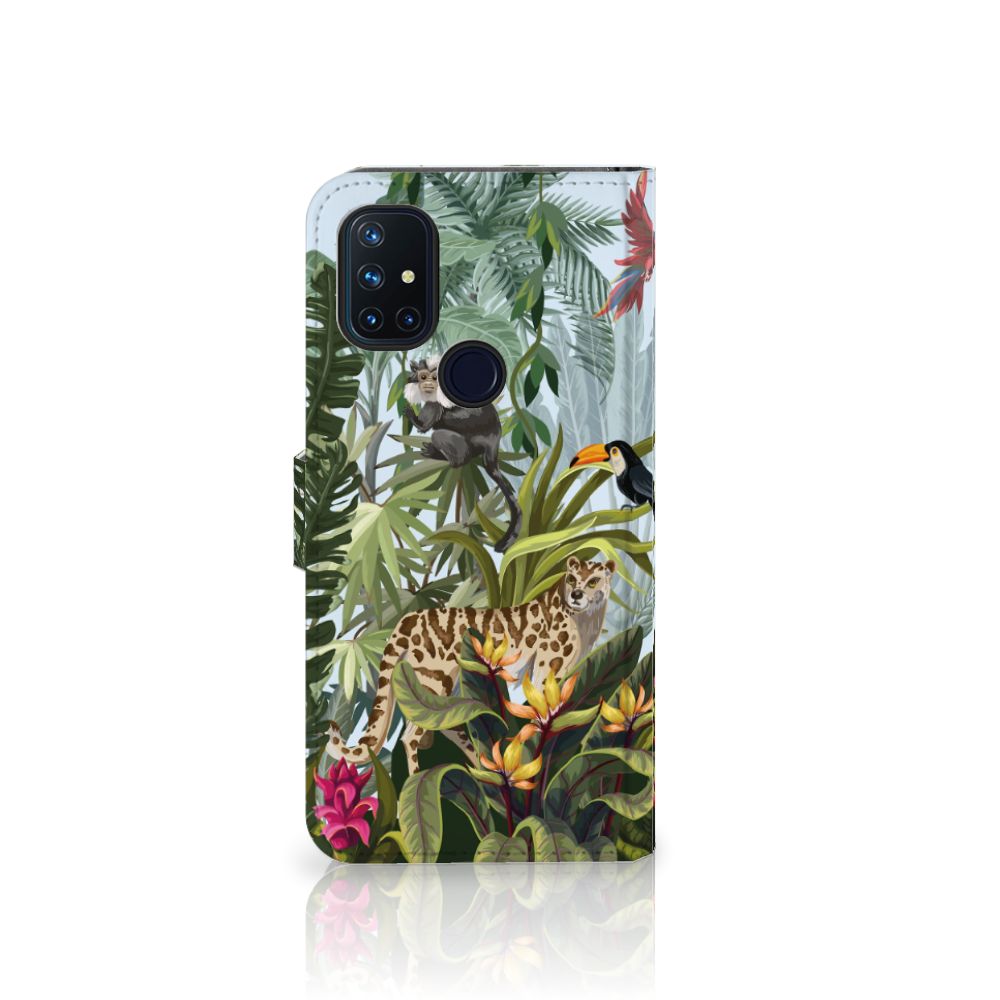 Telefoonhoesje met Pasjes voor OnePlus Nord N10 Jungle
