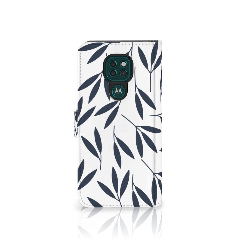 Motorola Moto G9 Play | E7 Plus Hoesje Leaves Blue