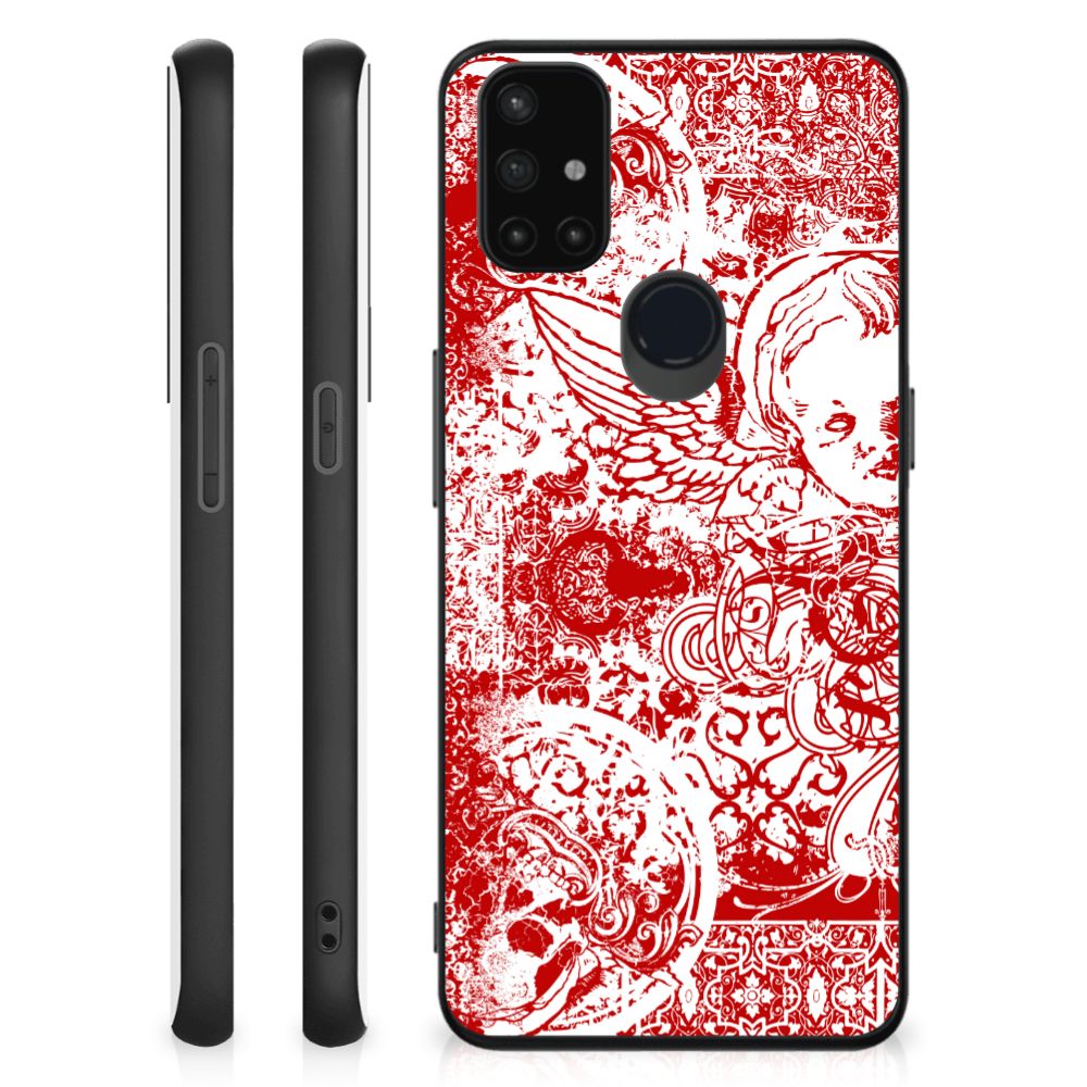 Telefoonhoesje OnePlus Nord N10 5G Angel Skull Rood