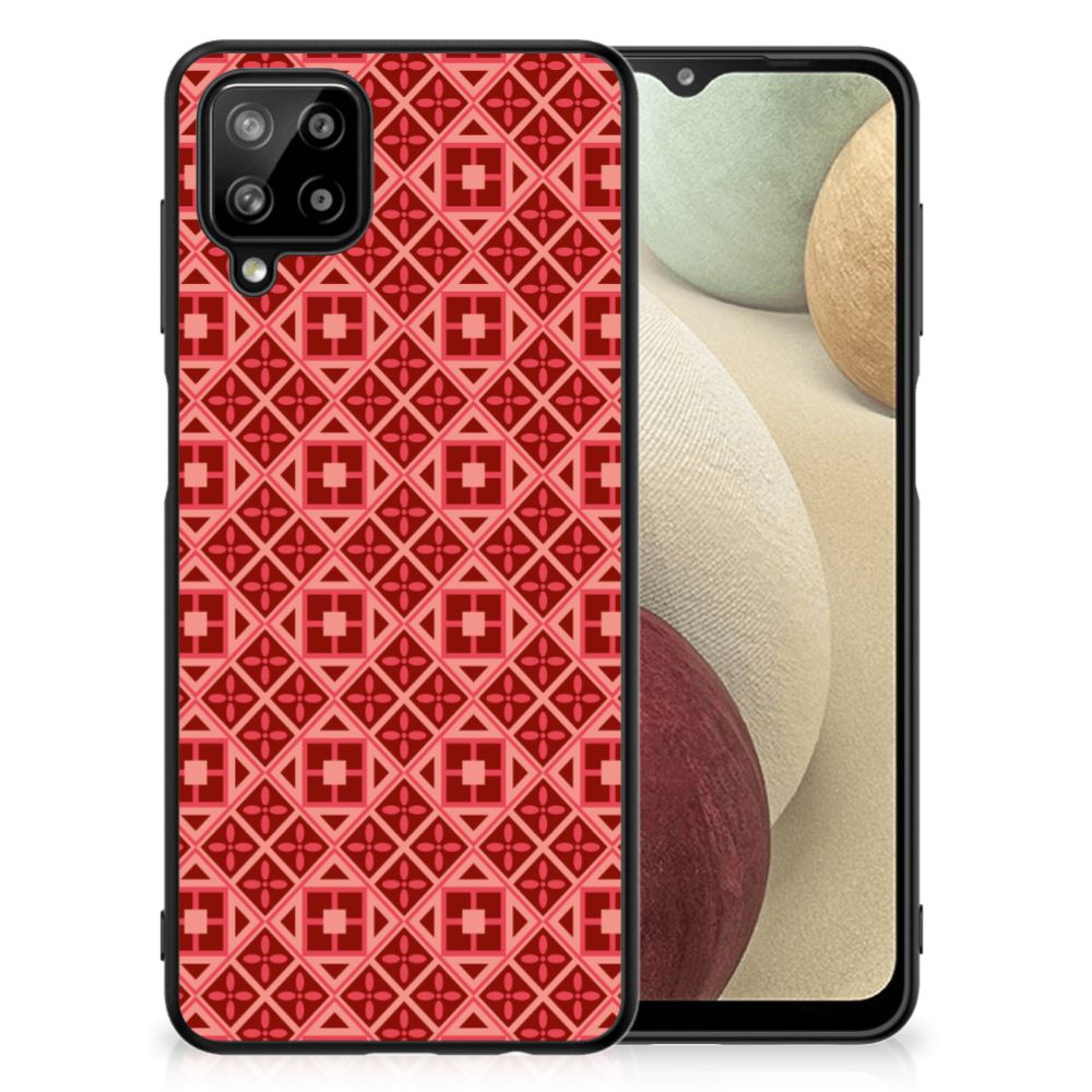 Samsung Galaxy A12 Back Case Batik Rood