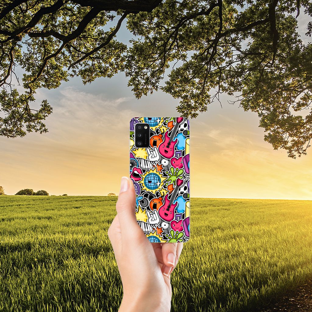 Samsung Galaxy A41 Silicone Back Cover Punk Rock B2C Telecom