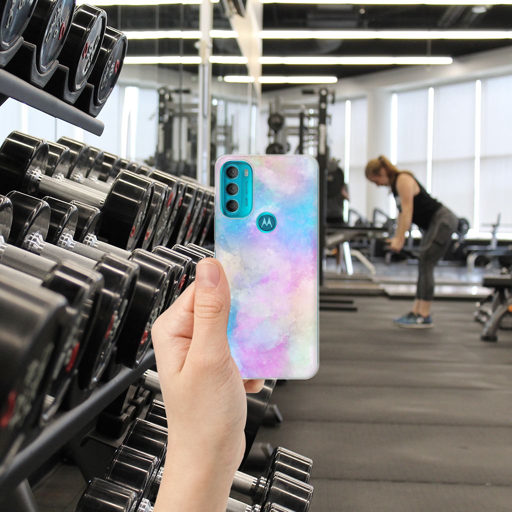 Hoesje maken Motorola Moto G71 5G Watercolor Light