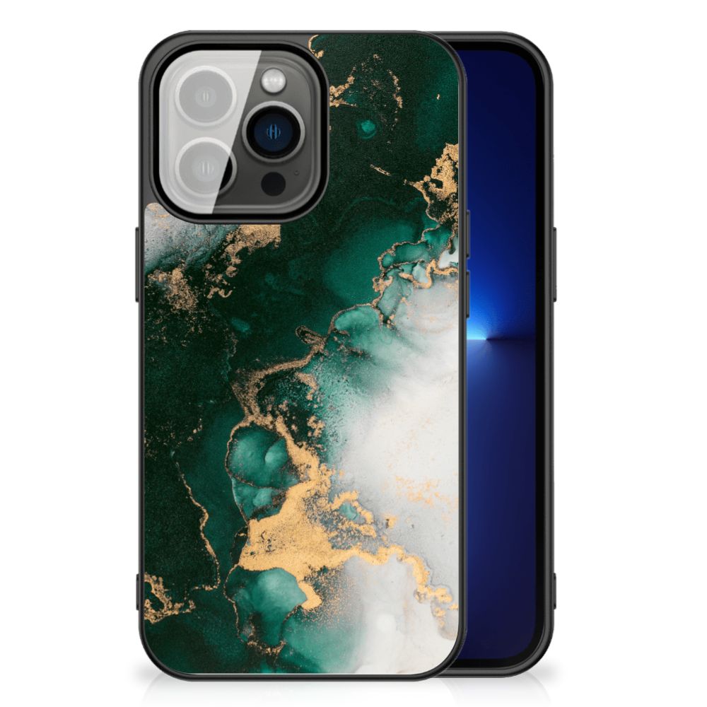 Marmeren Print Telefoonhoesje voor iPhone 13 Pro Marmer Groen B2C Telecom