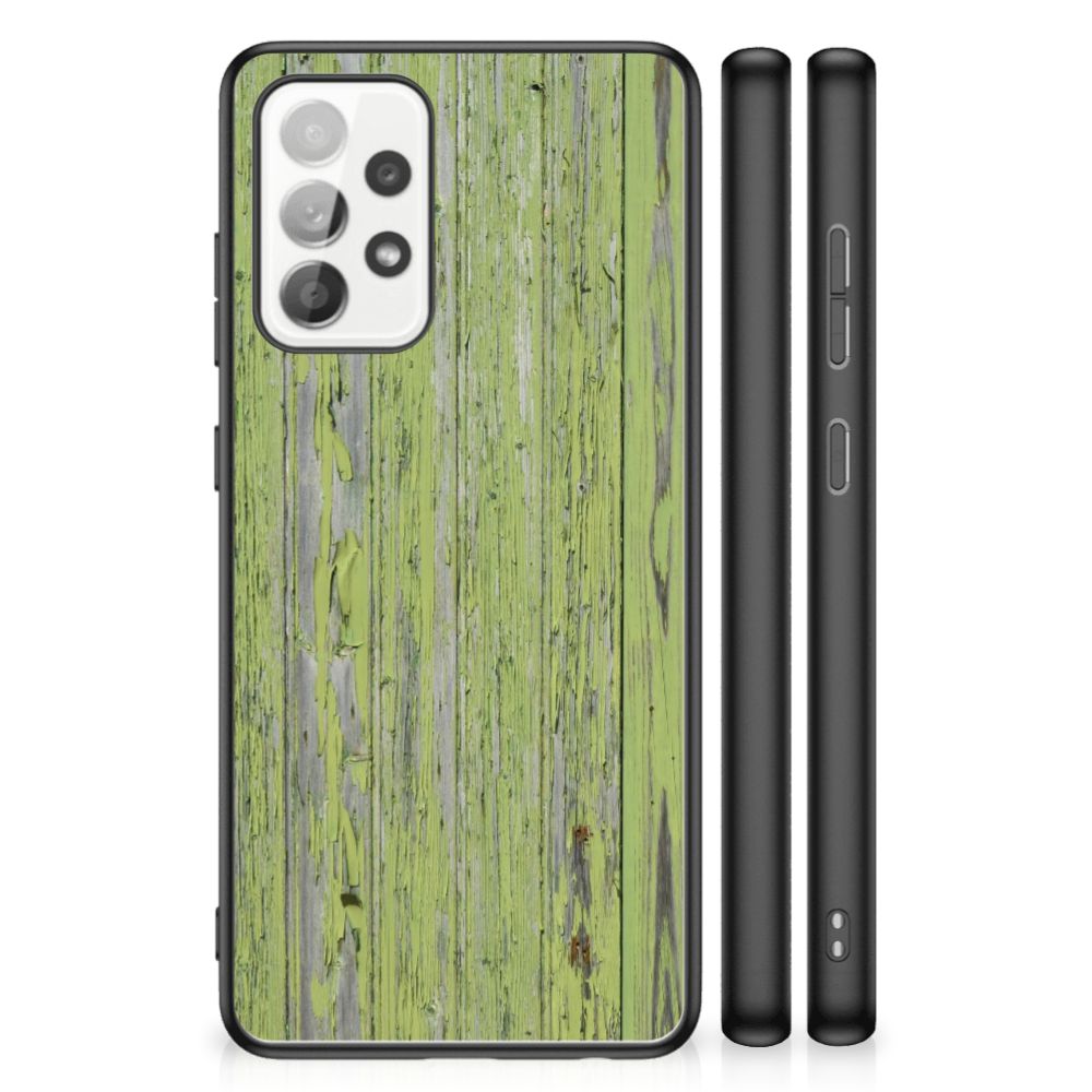 Samsung Galaxy A52 | A52s (5G/4G) Houten Print Telefoonhoesje Green Wood B2C Telecom