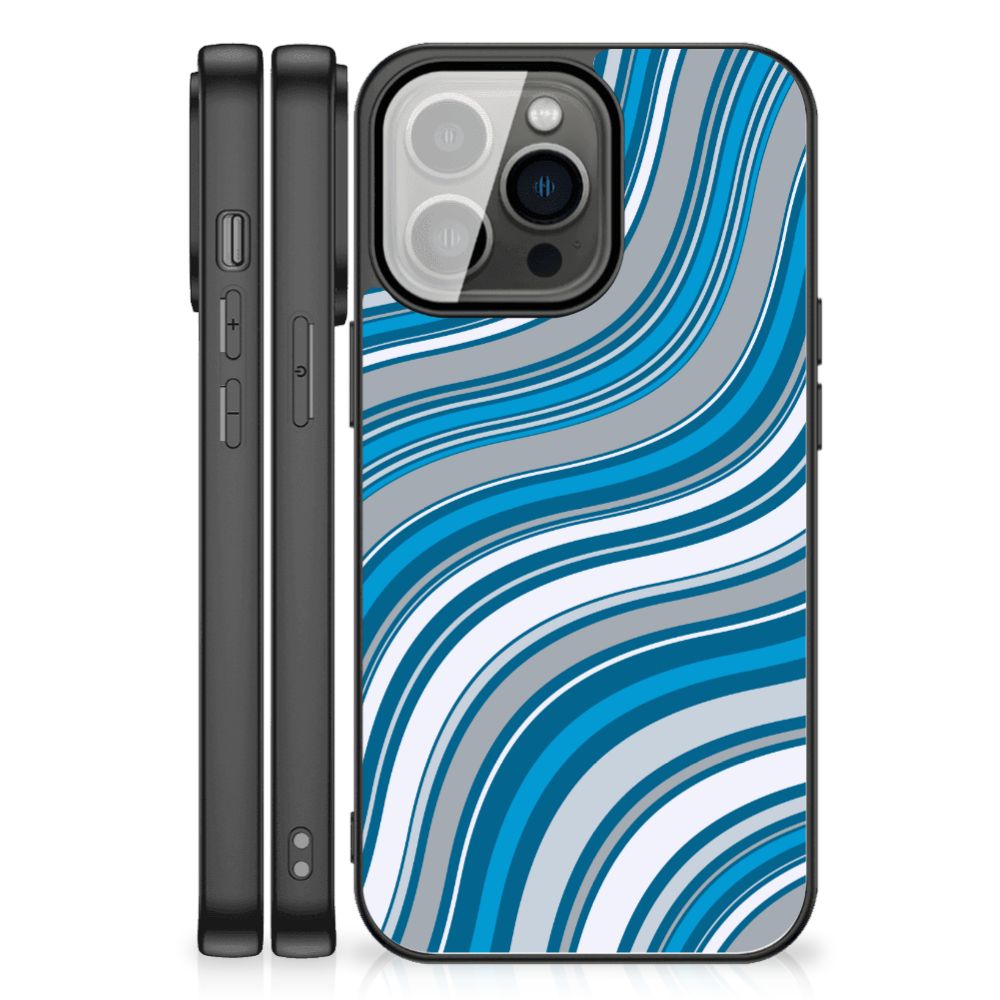 iPhone 13 Pro Max Back Case Waves Blue B2C Telecom