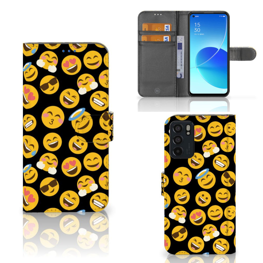 OPPO Reno6 5G Telefoon Hoesje Emoji