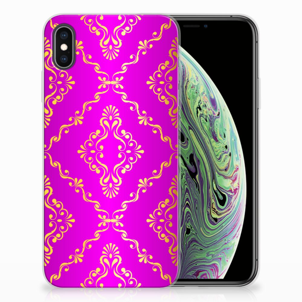 Siliconen Hoesje Apple iPhone Xs Max Barok Roze