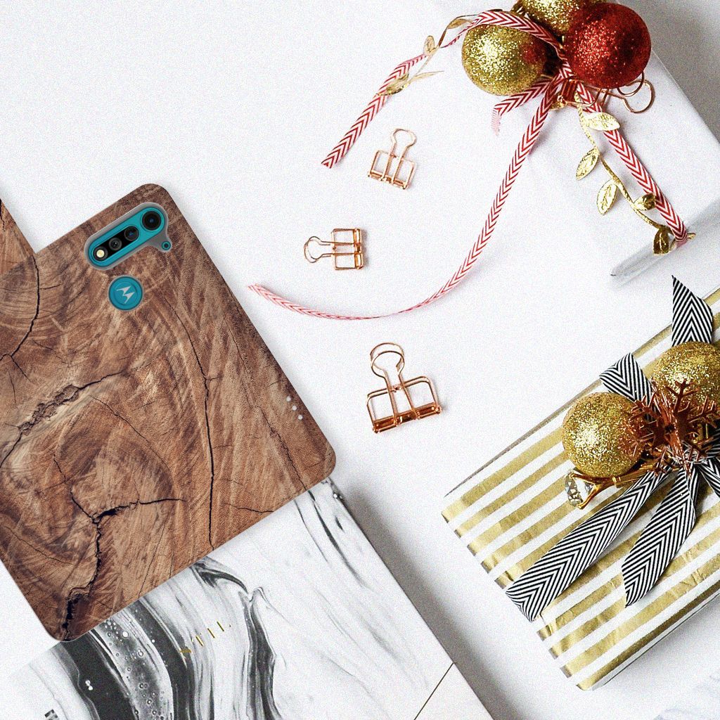 Motorola G8 Power Lite Book Style Case Tree Trunk