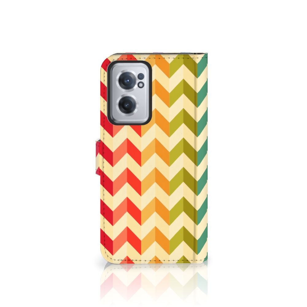 OnePlus Nord CE 2 Telefoon Hoesje Zigzag Multi Color
