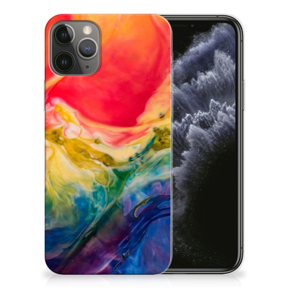 Hoesje maken Apple iPhone 11 Pro Watercolor Dark