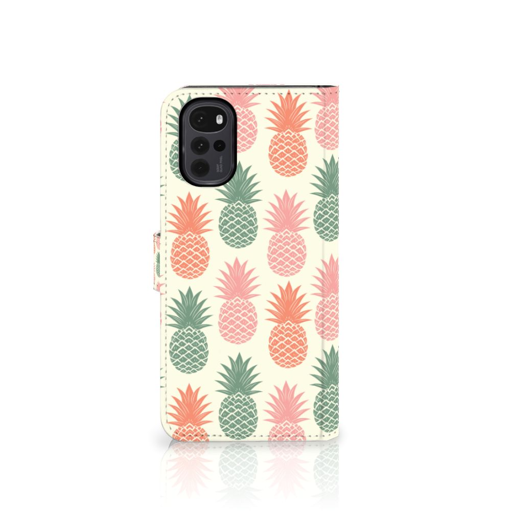 Motorola Moto G22 Book Cover Ananas