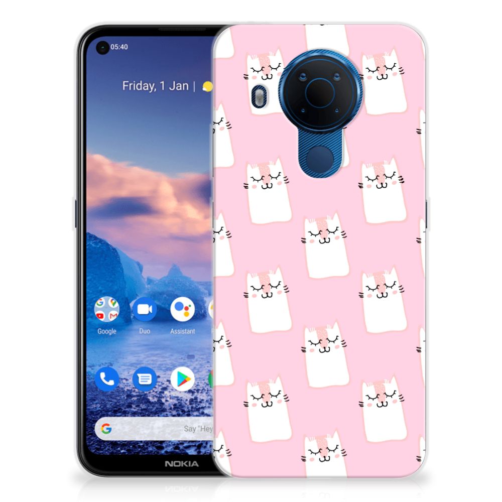Nokia 5.4 TPU Hoesje Sleeping Cats