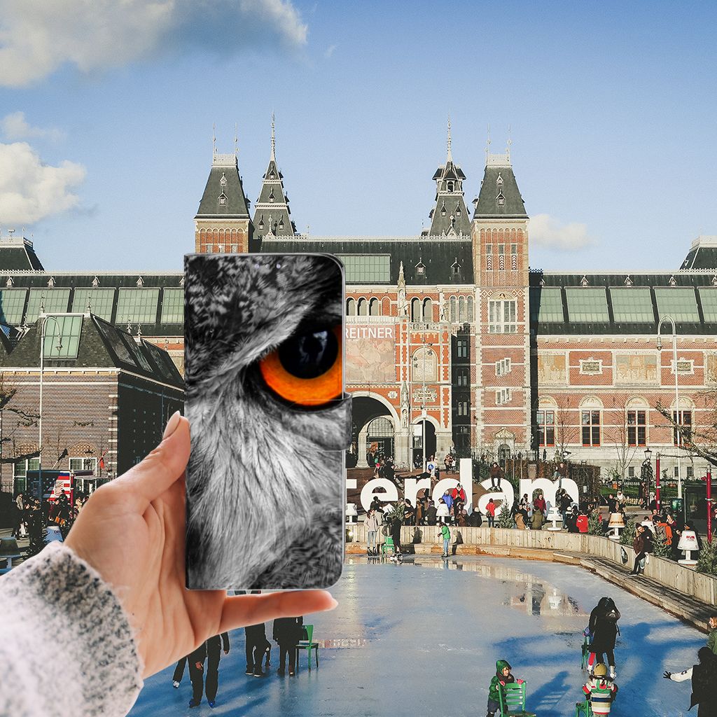 Samsung Galaxy S20 Ultra Telefoonhoesje met Pasjes Uil