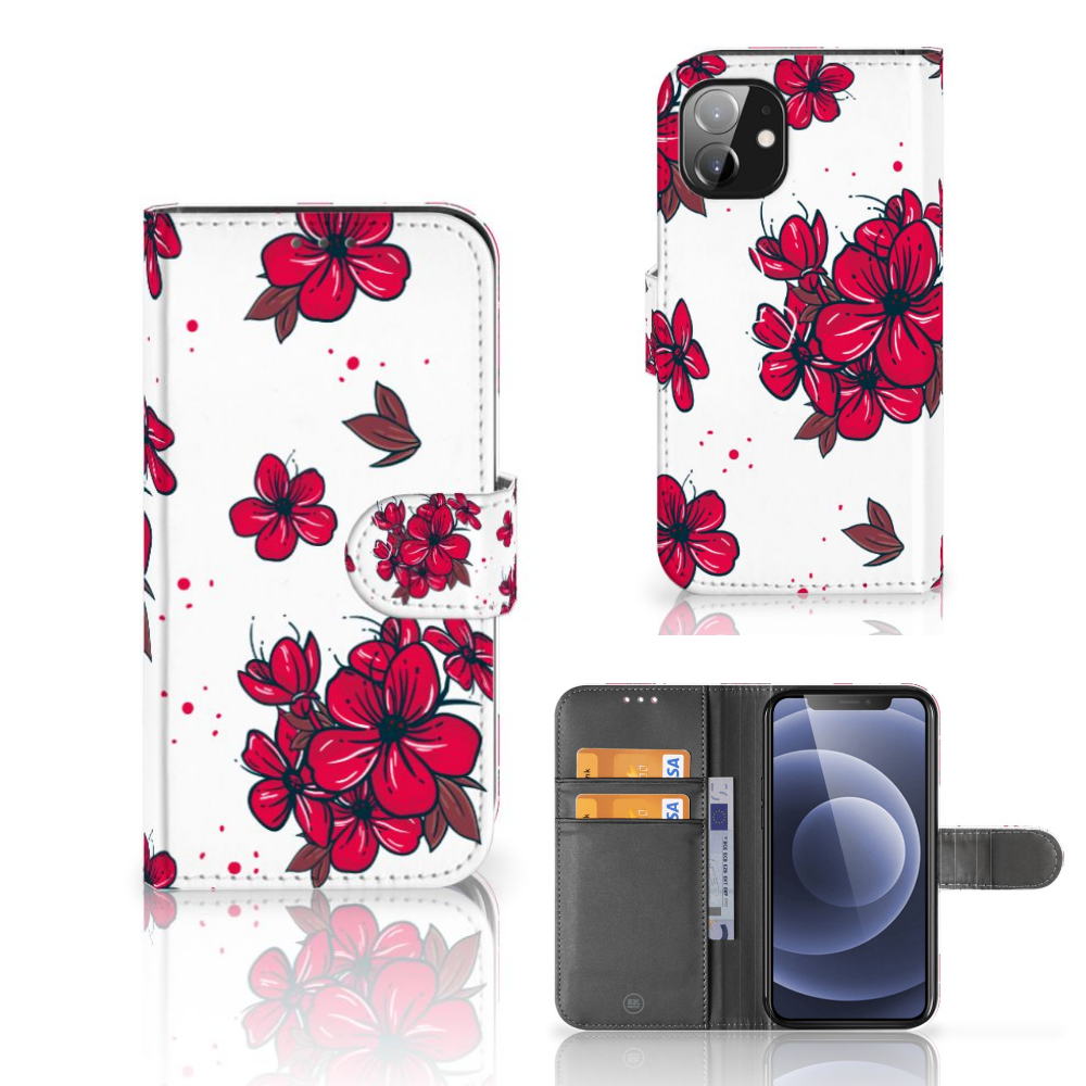 Apple iPhone 12 Mini Hoesje Blossom Red