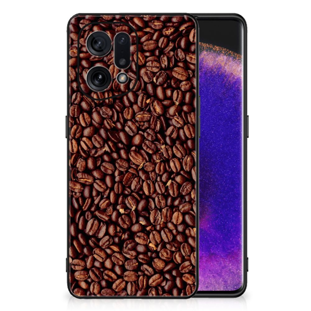 OPPO Find X5 Back Cover Hoesje Koffiebonen B2C Telecom