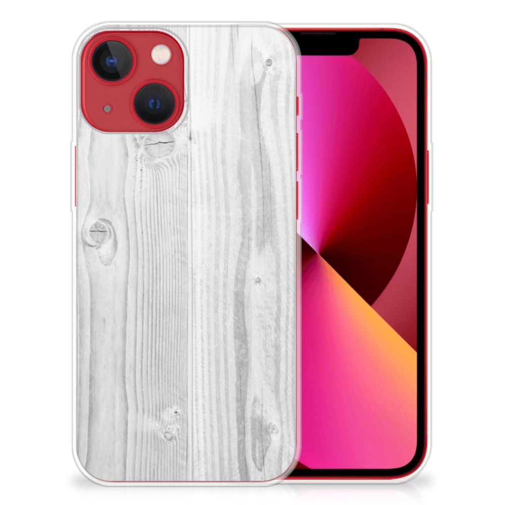 Apple iPhone 13 Bumper Hoesje White Wood B2C Telecom