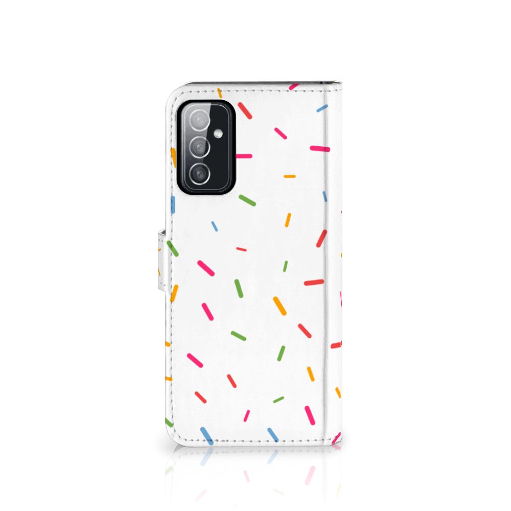 Samsung Galaxy M52 Book Cover Donut Roze