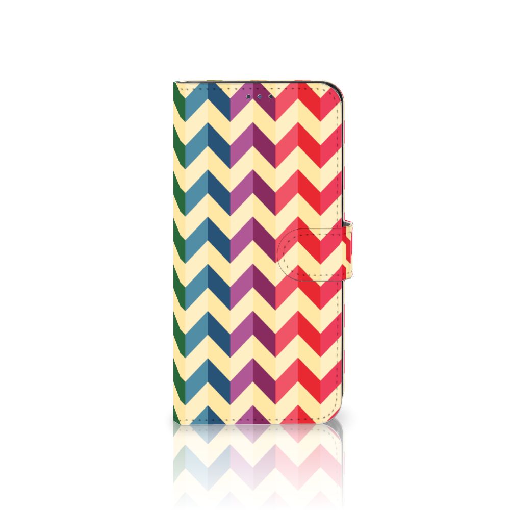 Motorola Moto G22 Telefoon Hoesje Zigzag Multi Color