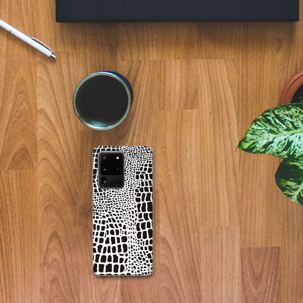 Samsung Galaxy S20 Ultra TPU Hoesje Slangenprint B2C Telecom