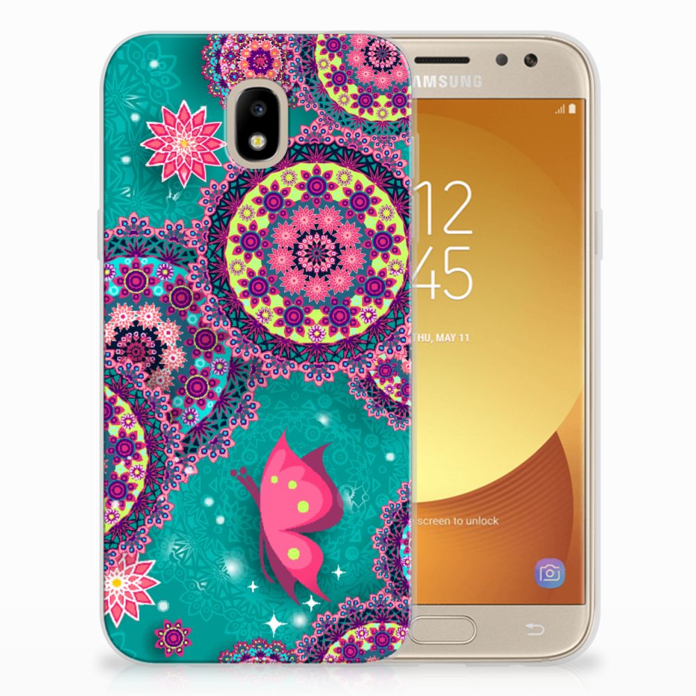 Samsung Galaxy J5 2017 Hoesje maken Cirkels en Vlinders