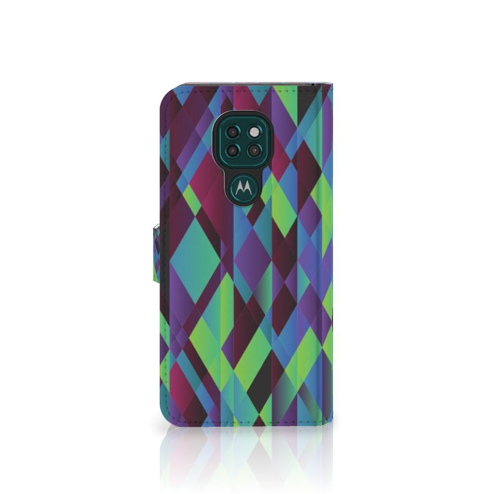 Motorola Moto G9 Play | E7 Plus Book Case Abstract Green Blue