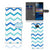 Sony Xperia 10 Telefoon Hoesje Zigzag Blauw