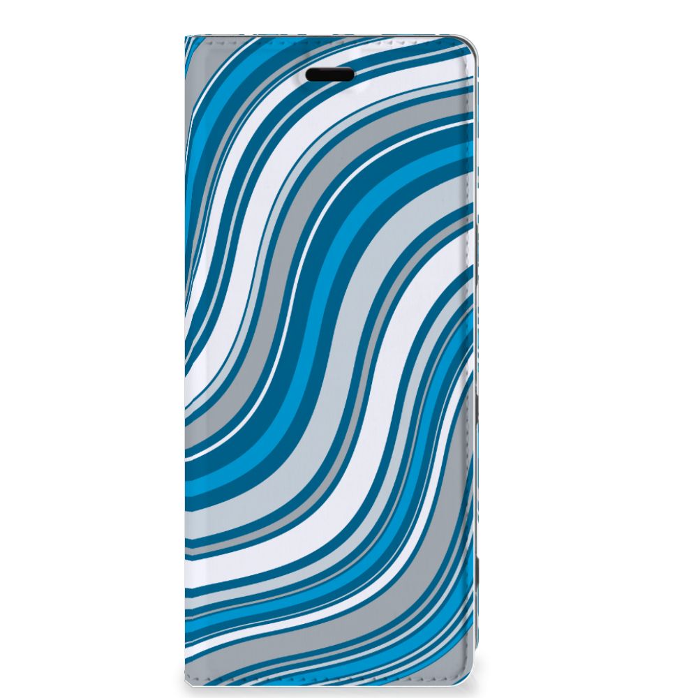 Sony Xperia 5 Hoesje met Magneet Waves Blue