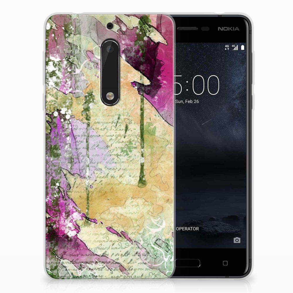 Hoesje maken Nokia 5 Letter Painting