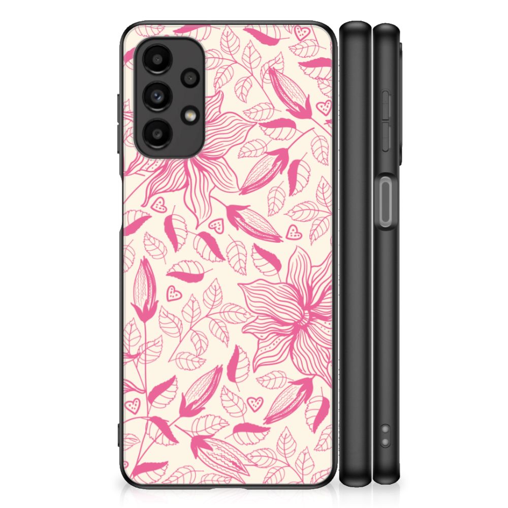 Samsung Galaxy A13 4G Bloemen Hoesje Pink Flowers B2C Telecom