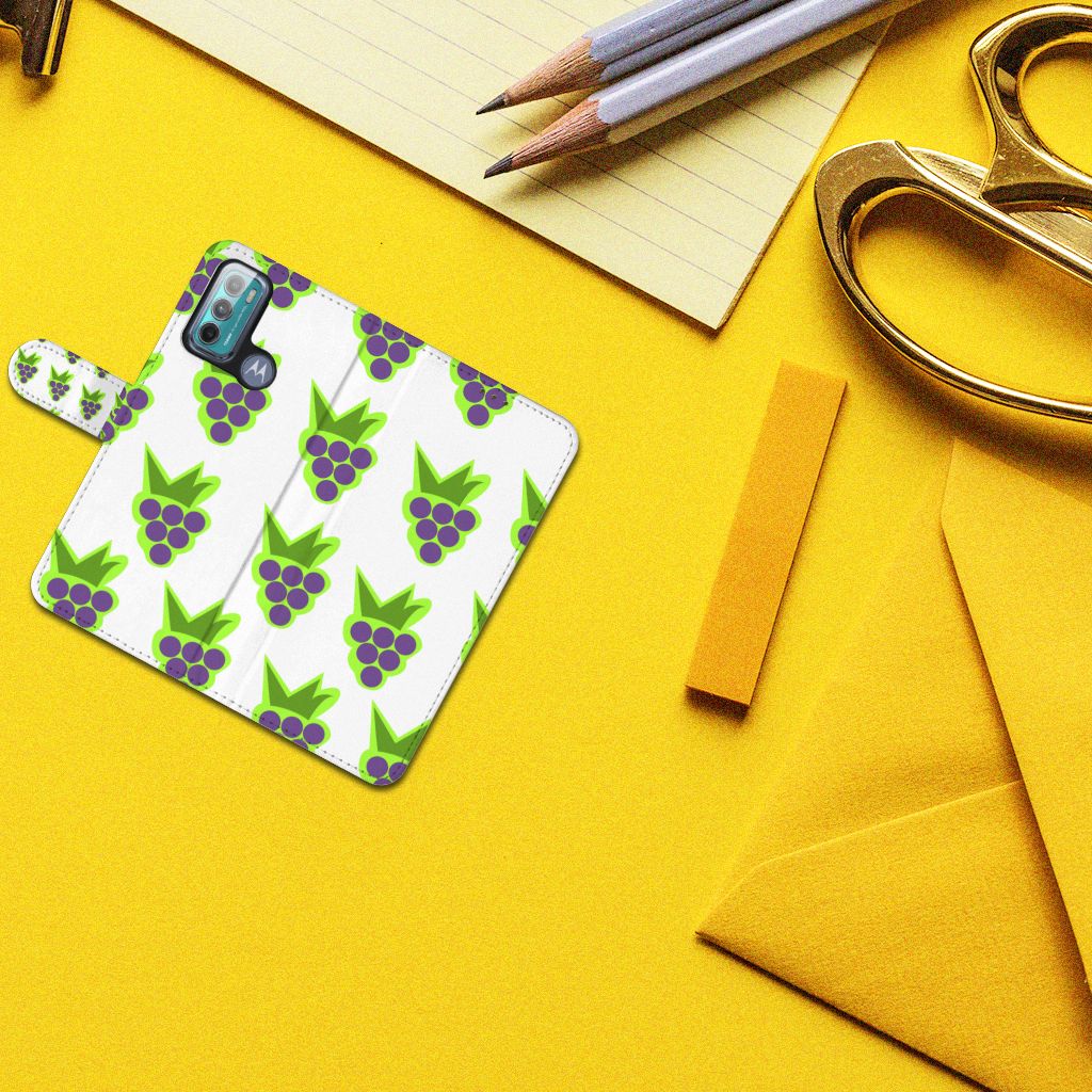 Motorola Moto G60 Book Cover Druiven