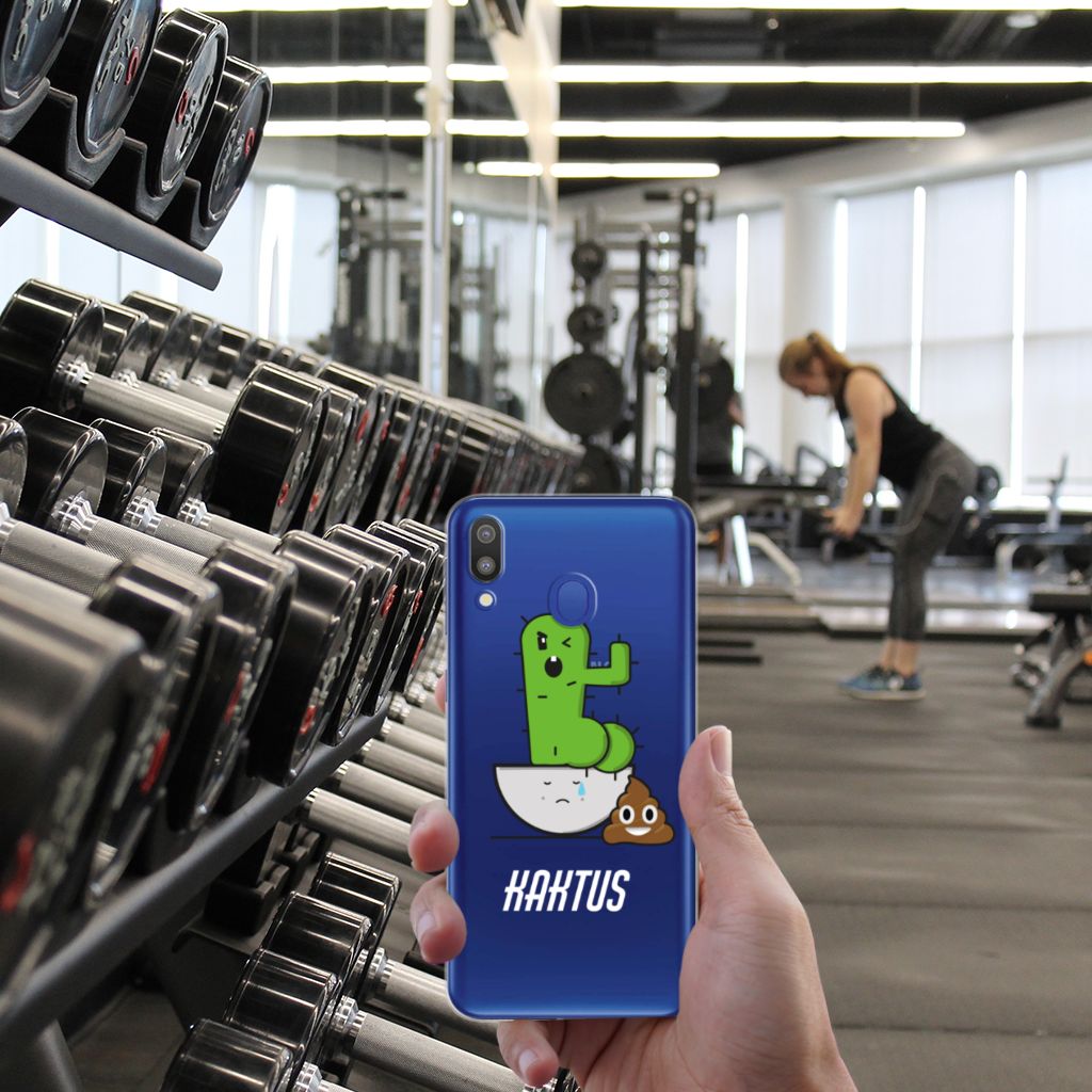 Samsung Galaxy M20 (Power) Telefoonhoesje met Naam Cactus Poo