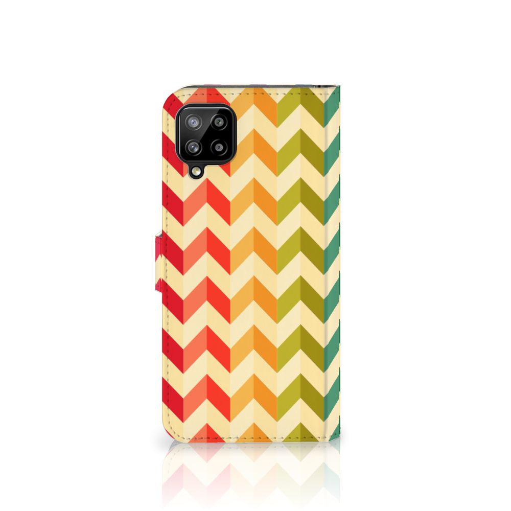 Samsung Galaxy A12 Telefoon Hoesje Zigzag Multi Color