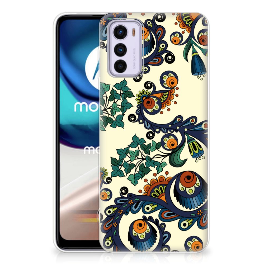 Siliconen Hoesje Motorola Moto G42 Barok Flower B2C Telecom