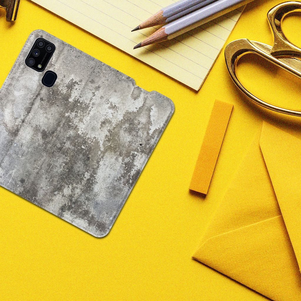 Samsung Galaxy M31 Standcase Beton Print - B2C Telecom