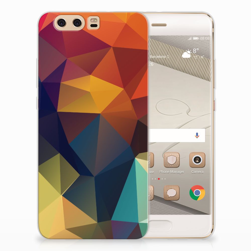 Huawei P10 Plus TPU Hoesje Polygon Color