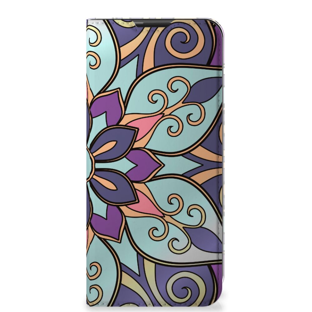 Motorola Moto G9 Play Smart Cover Purple Flower - B2C Telecom