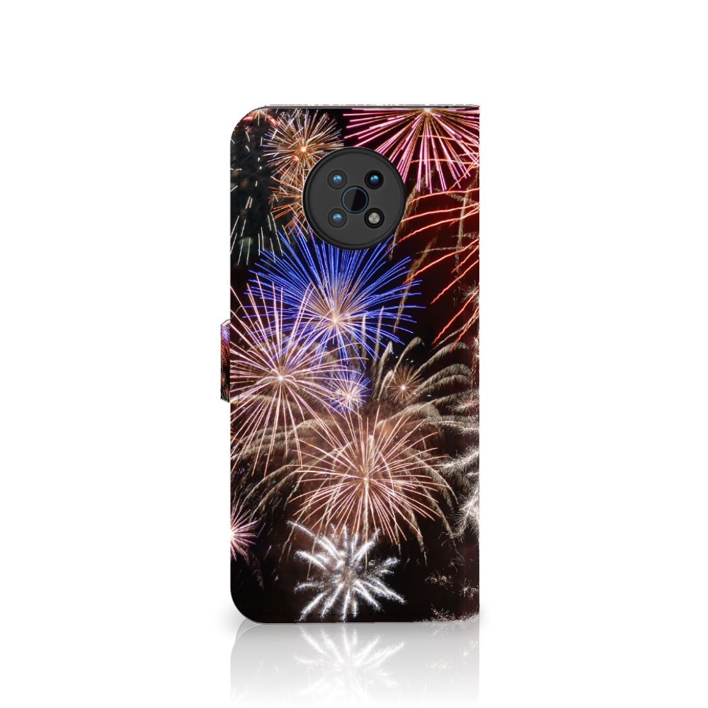 Nokia G50 Wallet Case met Pasjes Vuurwerk