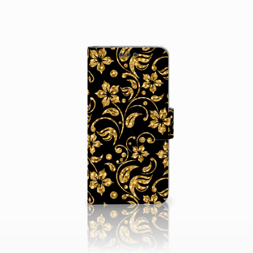 Microsoft Lumia 650 Hoesje Gouden Bloemen